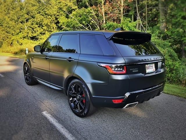 Satin black Range Rover Sport